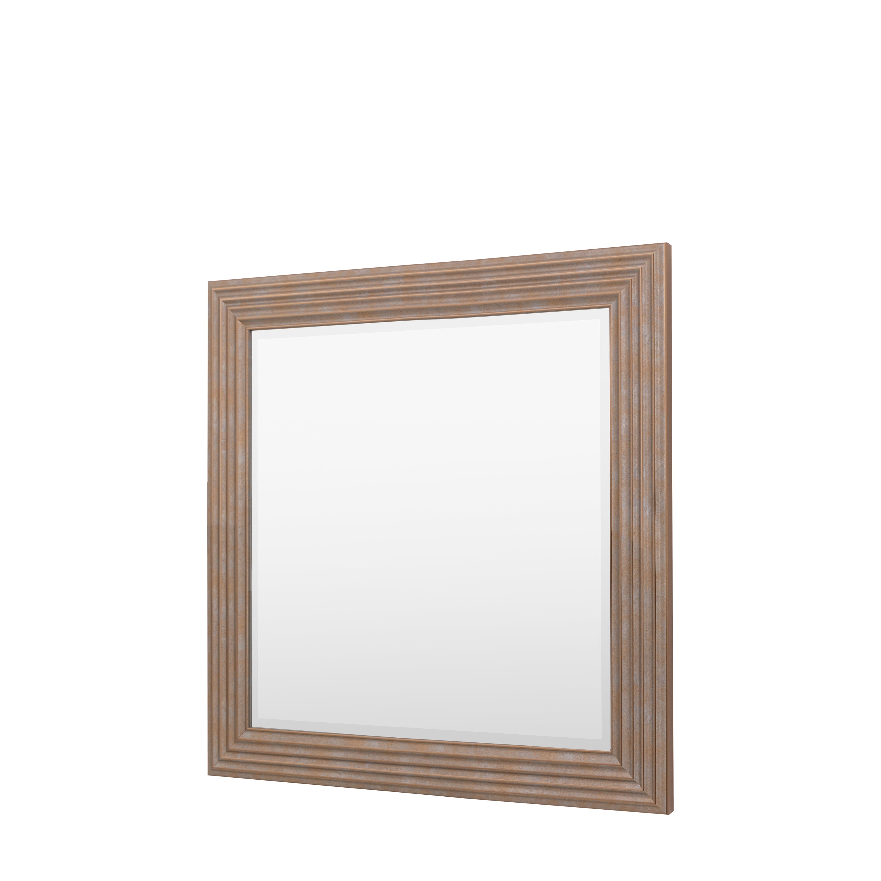 Santiago Rustic Gold Square Wall Mirror